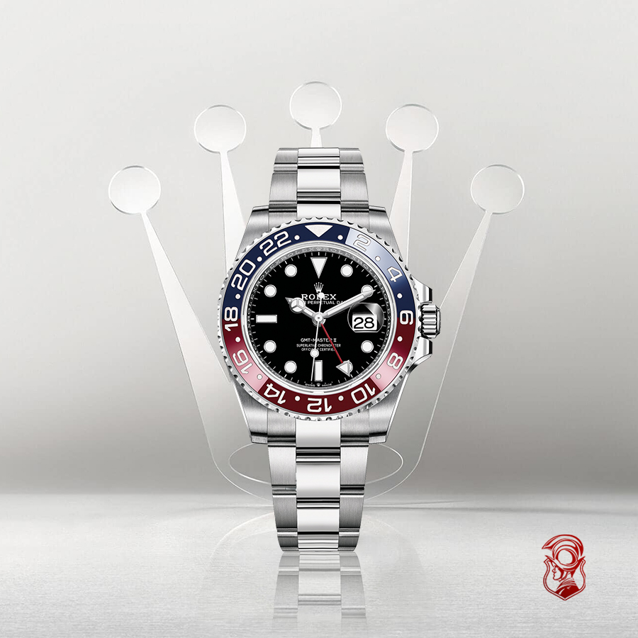 MSP: 101683 ROLEX GMT-MASTER II PEPSI 126710 WATCH 40 606,572,000