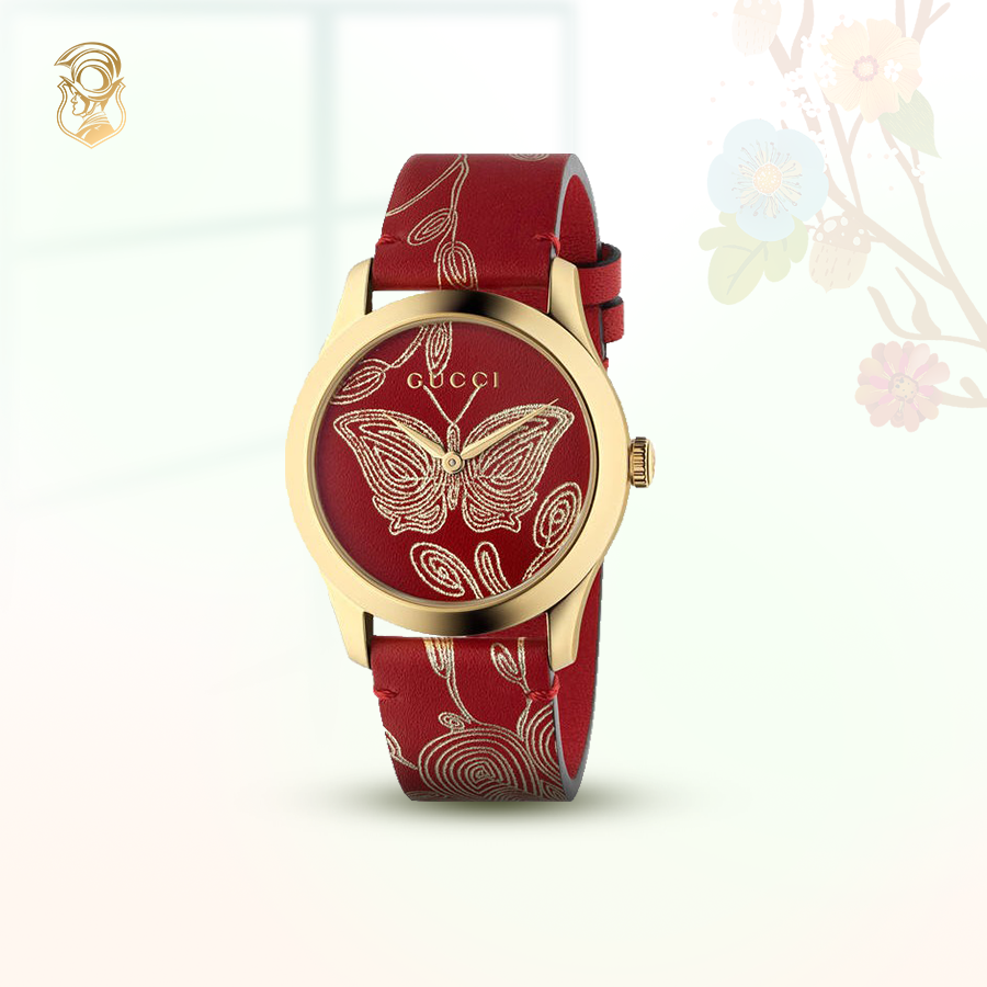 GUCCI G-TIMELESS BUTTERFLY WATCH 38MM