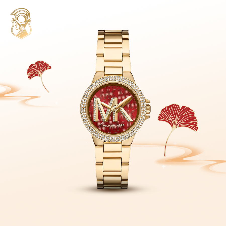 dong ho mau do Michael Kors Camille Women Watch 33mm