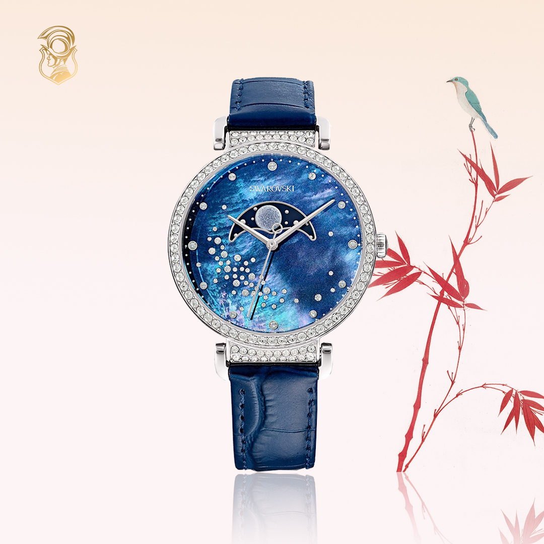 MSP: 97619 Swarovski Passage Moon Phase watch 36mm 10,870,000