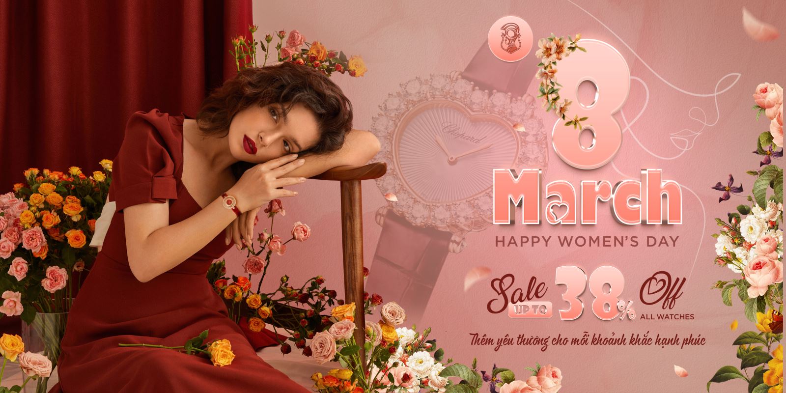 HAPPY WOMEN’S DAY 2023 - SALE UP TO 38% OFF ALL WATCHES Thêm Yêu Thương Để Mỗi Khoảnh Khắc Hạnh Phúc