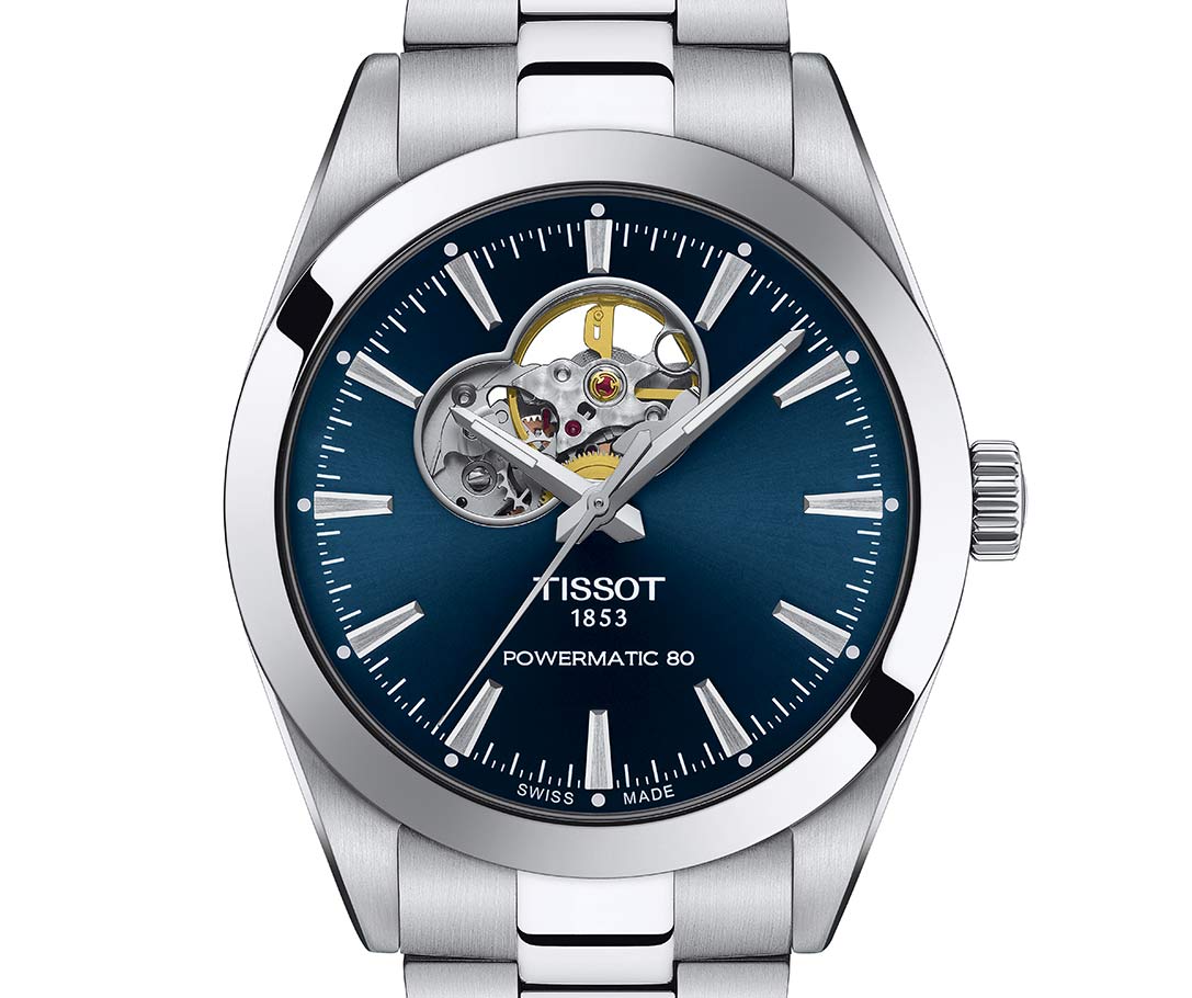 đồng hồ tissot gentleman powematic 80 open heart 