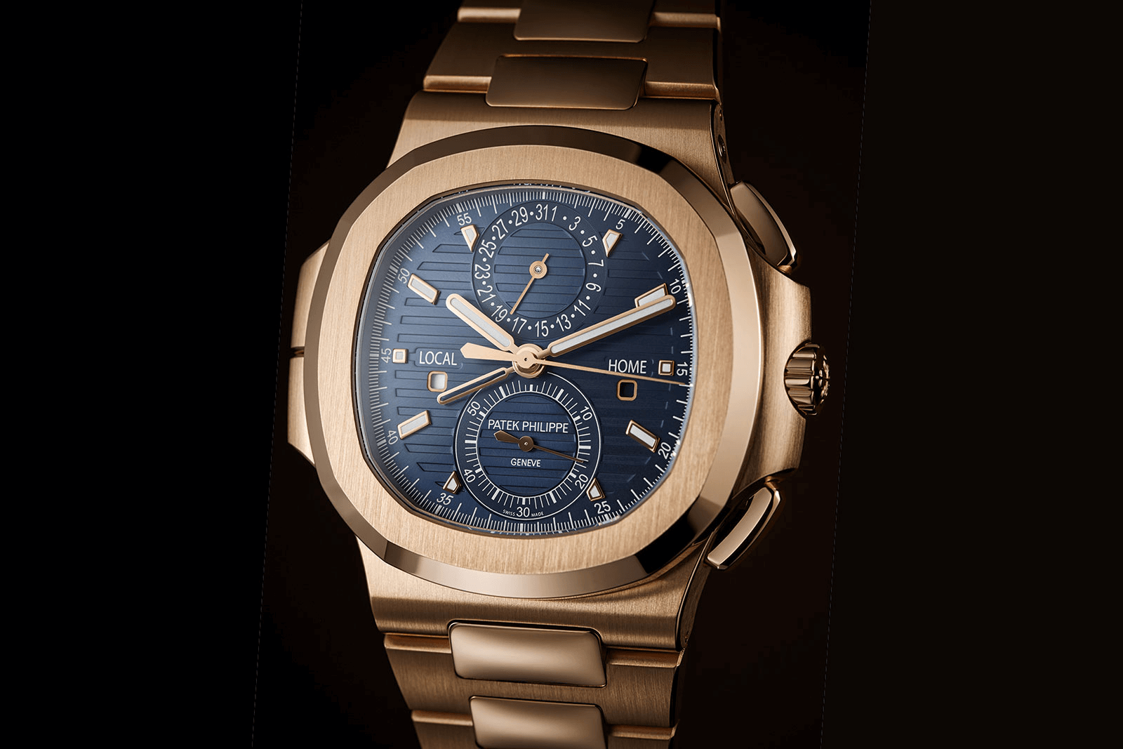 đồng hồ patek philippe nautilus chronograph travel-time ref 5990/1R-001