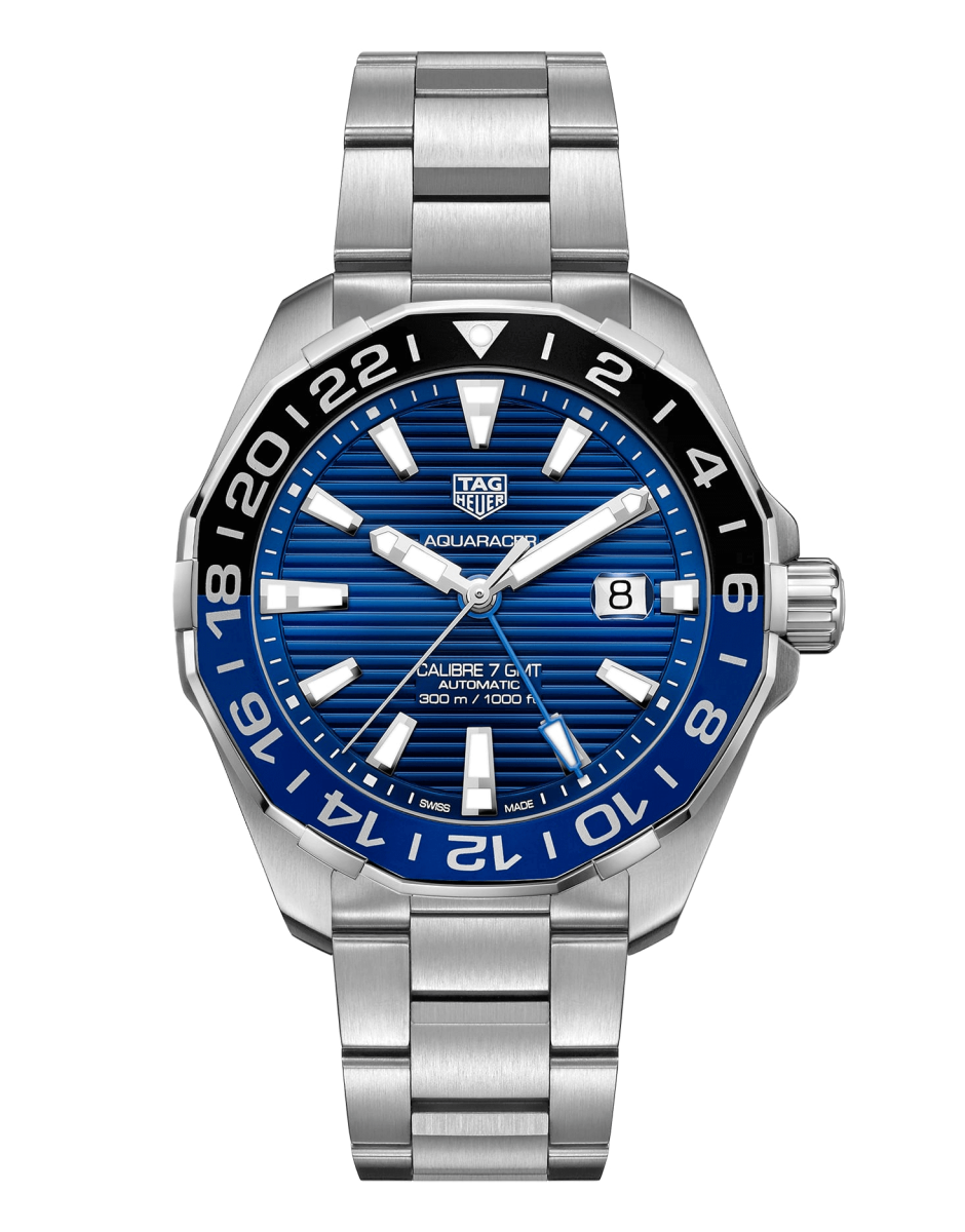 đồng hồ lặn GMT tag heuer aquaracer black blue new 2020