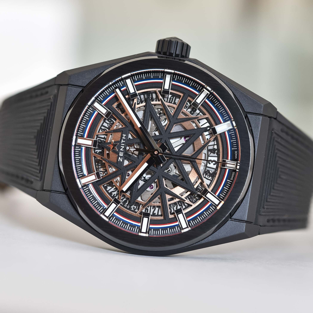 Đồng hồ Zenith Defy Classic skeleton Fusalp black ceramic